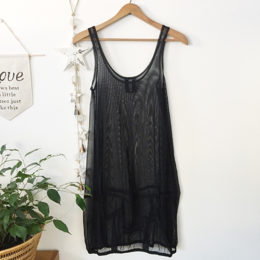 🇨🇦 SYMPLI || sheer mesh over under dress